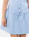 Arden Button-Front Mini Dress
