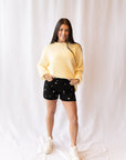 Daisy High Rise Jean Shorts