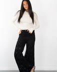 Milton High Rise Lace Jean