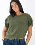 Erin Fringe Knit Top
