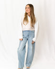 Pistola Wes High Rise Barrel Jean