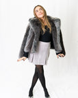 Charlie Ombre Faux Fur Jacket