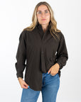 Mila Long Sleeve Button Down Wrap Top
