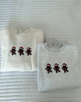 Gingerbread Cookie Recipe Embroidery Sweatshirt