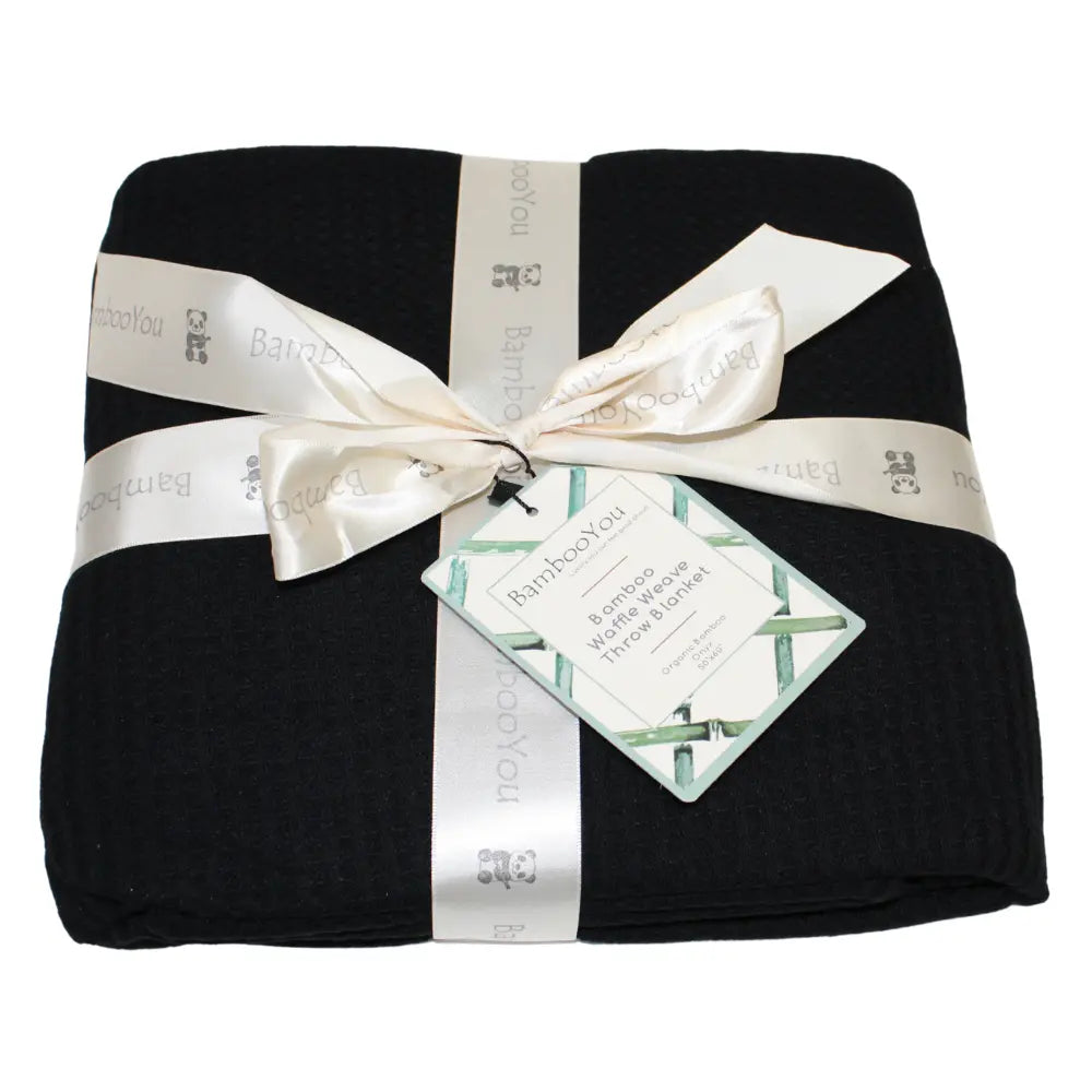 BambooYou Large All Season Waffle Weave Throw