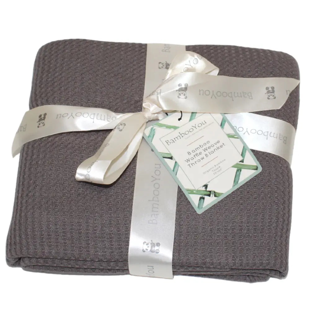 BambooYou Large All Season Waffle Weave Throw