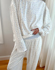 Snowflake Long Sleeve Pajama Pants