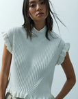 Dani Mock Neck Fitted Top
