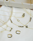 Water Resistant Custom My Mantra/Name Necklaces - Gold