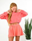 Rae Flowy Fleece Skort