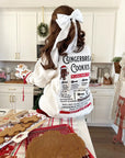 Gingerbread Cookie Recipe Embroidery Sweatshirt