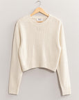Calli Cropped Knit Sweater