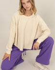 Natalia Waffle Top