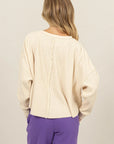 Natalia Waffle Top