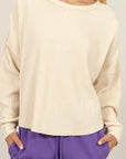 Natalia Waffle Top