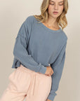 Natalia Waffle Top