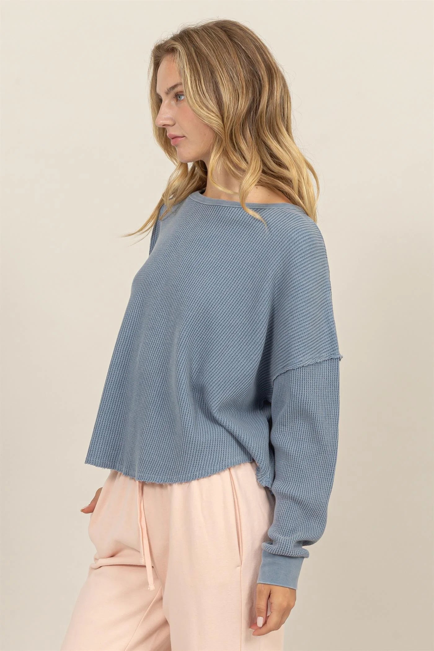 Natalia Waffle Top