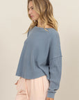 Natalia Waffle Top