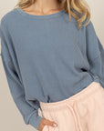 Natalia Waffle Top