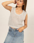 Edith Knit Metallic Sweater