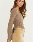 Nina Ribbed Square Neck Top