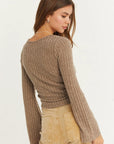 Nina Ribbed Square Neck Top