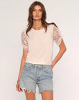Caron Lace Sleeve Top