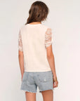 Caron Lace Sleeve Top