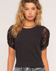 Caron Lace Sleeve Top