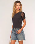 Caron Lace Sleeve Top