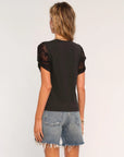 Caron Lace Sleeve Top