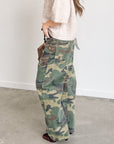 Olme Camo Tie Waist Jean