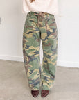 Olme Camo Tie Waist Jean