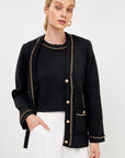 Fifa Chain Trim Cardigan