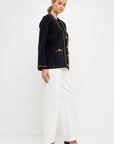 Fifa Chain Trim Cardigan