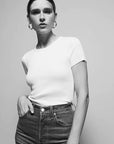 Billy Fitted Scoop Neck Tee