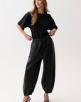 Freya Pull On Harem Pant - Black