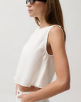 Rue Swing Crop Top- Off White