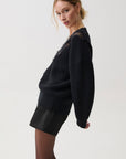 Chiara Lace Sweater - Black