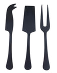 Matte Black Cheese Knives - Set of 3