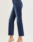 Nova Cropped Jean- Deep Blue