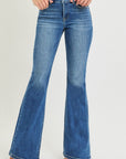 Nina Mid Rise Flare Jeans