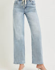 Fern Side Contrast Baggy Jean