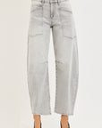 Tessa Barrel Jean- Light Grey