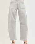 Tessa Barrel Jean- Light Grey