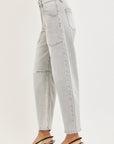 Tessa Barrel Jean- Light Grey