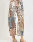 Earth Block Barrel Jean