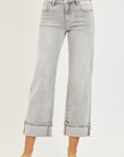 Lila Crop Jean- Light Grey