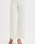 Dria Cream Wide Leg Jean