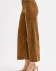 Wren Cropped Corduroy Pant in Teddy Bear